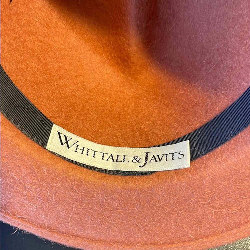 Vintage wool orange Whittall & Jarvis Hat Women's Fedora Hat